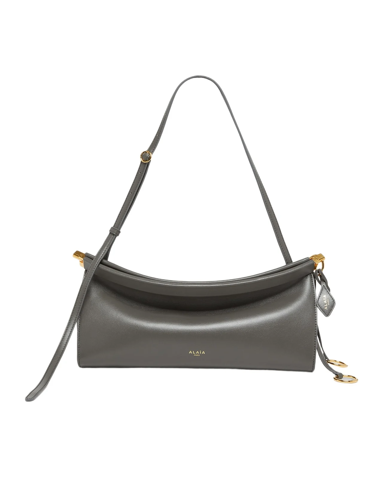 ALAÏA Le Click Medium Shoulder Bag in Glossy Leather