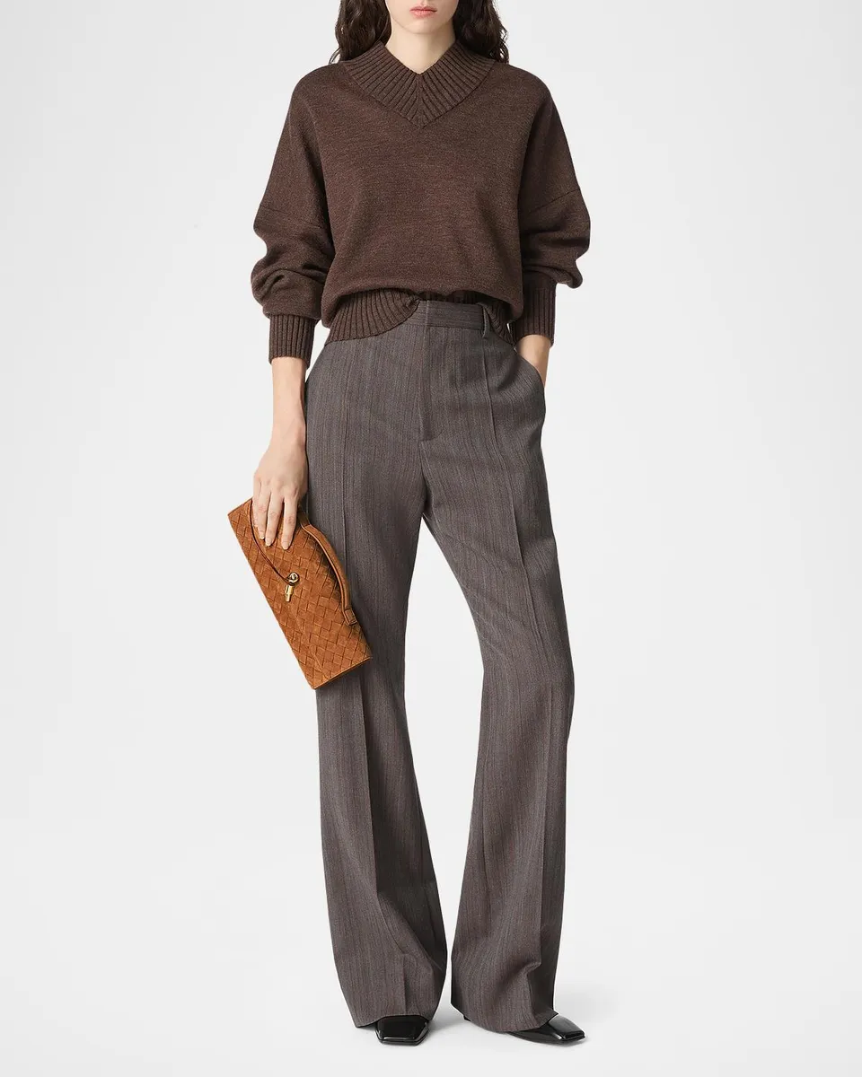 Bottega Veneta Andiamo Leather Clutch Bag | Thumbnail 2
