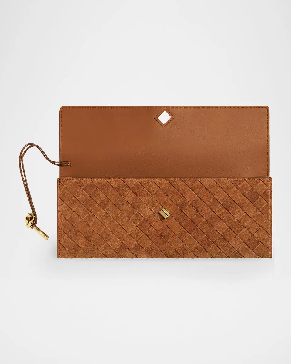 Bottega Veneta Andiamo Leather Clutch Bag | Thumbnail 4
