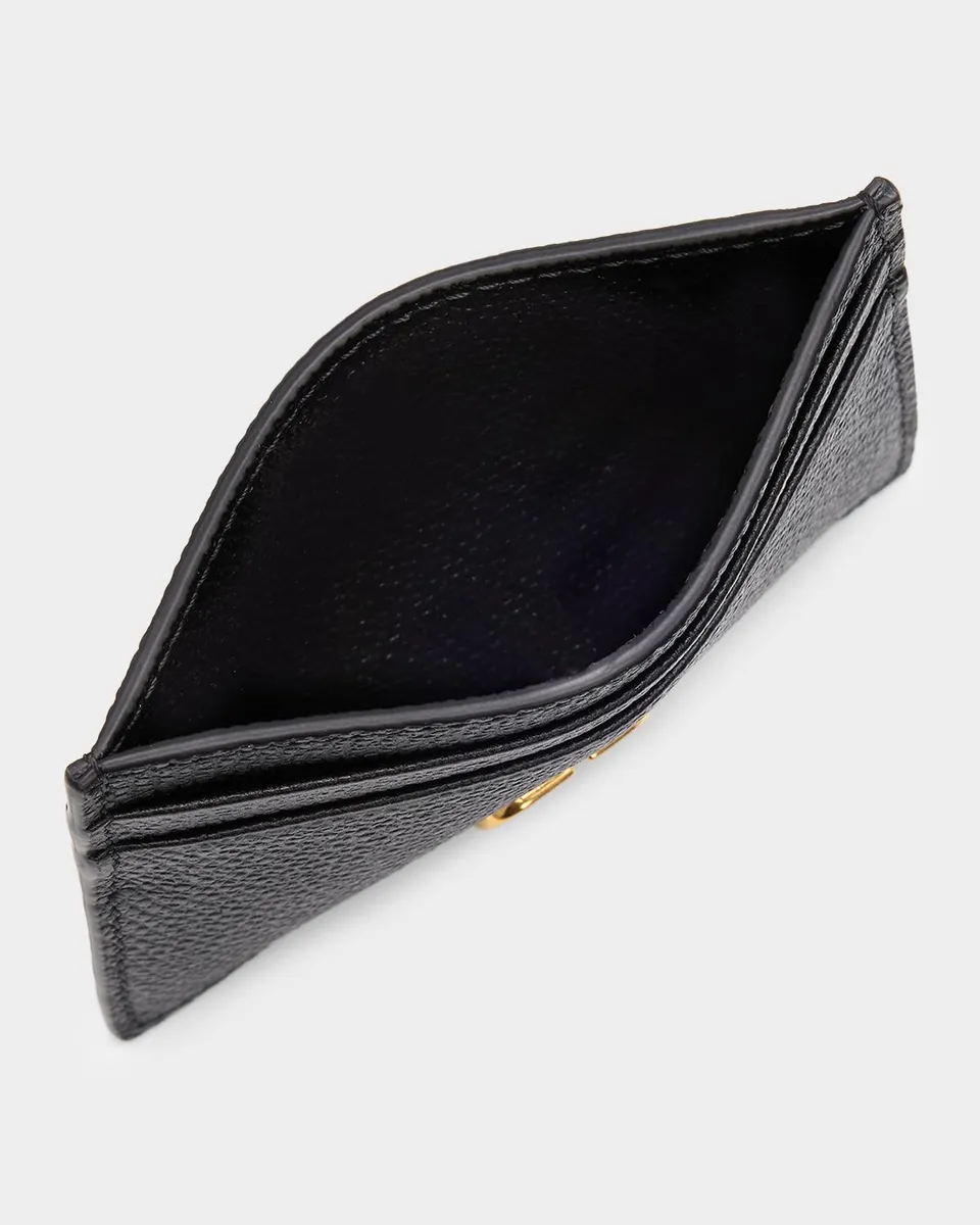 Valentino Garavani VLogo Signature Leather Card Holder | Thumbnail 4 Valentino Garavani VLogo Signature Leather Card Holder | Thumbnail 4
