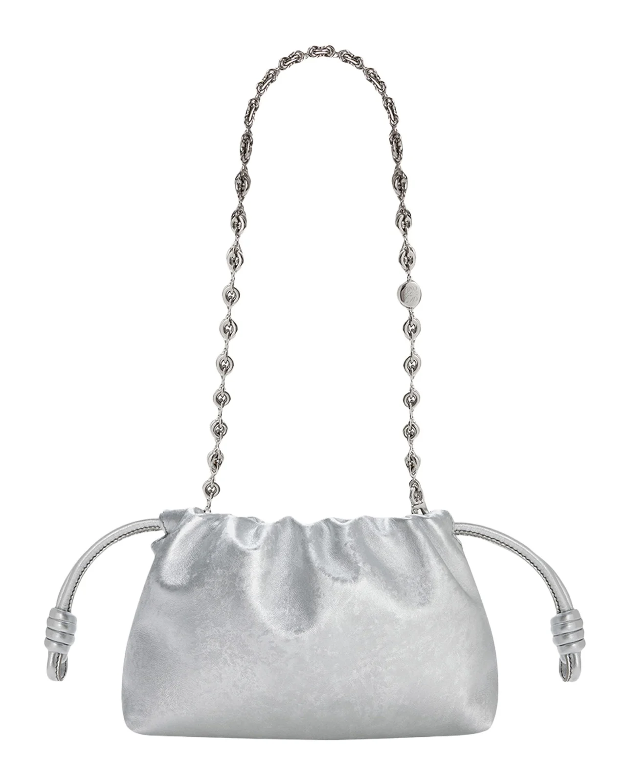 Loewe Flamenco Clutch Bag in Moire-Print Leather