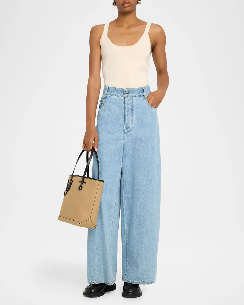 JW Anderson Anchor Small Cotton Canvas Tote Bag | Thumbnail 5 JW Anderson Anchor Small Cotton Canvas Tote Bag | Thumbnail 5