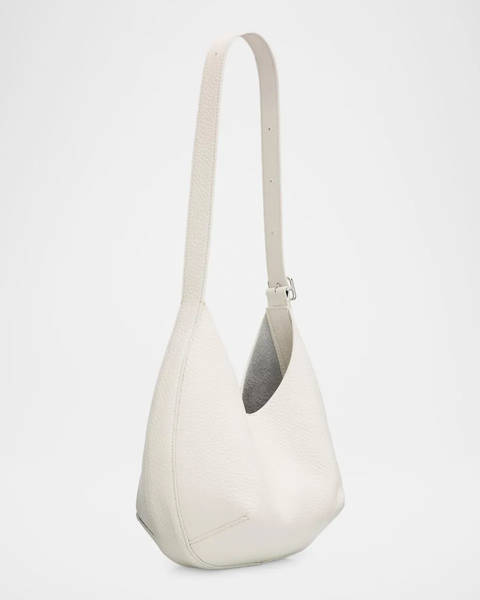 Courrèges Holy Small Grained Leather Hobo Bag | Thumbnail 3