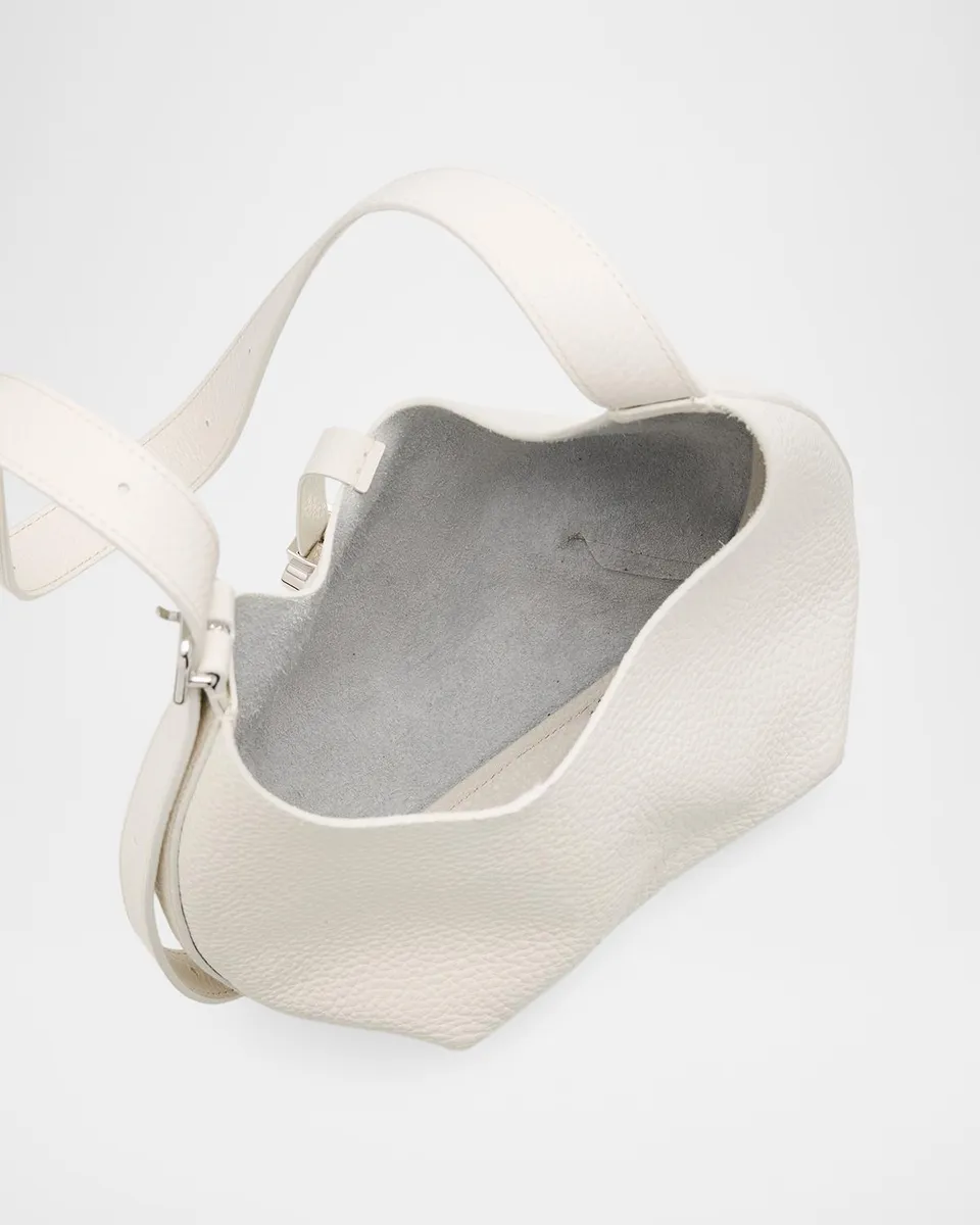 Courrèges Holy Small Grained Leather Hobo Bag | Thumbnail 4