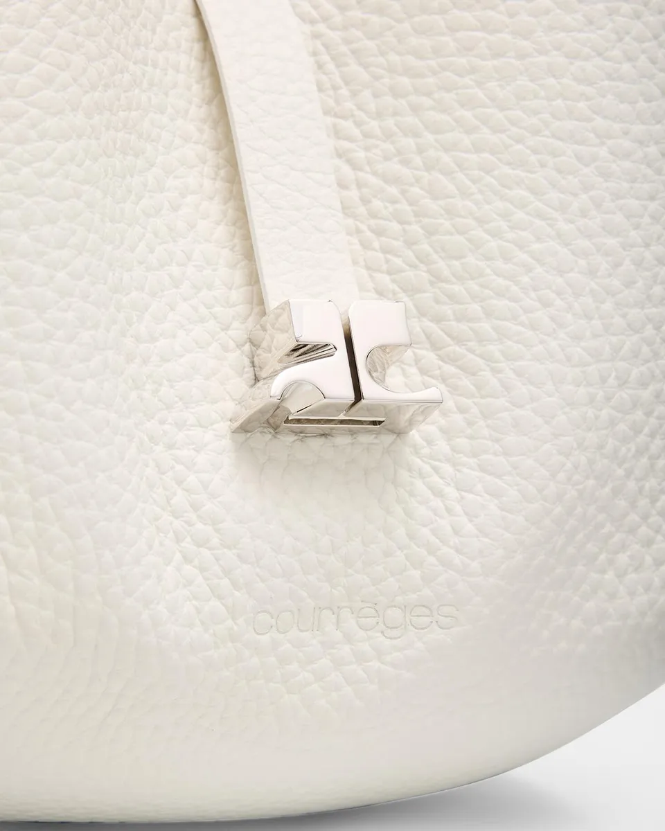Courrèges Holy Small Grained Leather Hobo Bag | Thumbnail 6