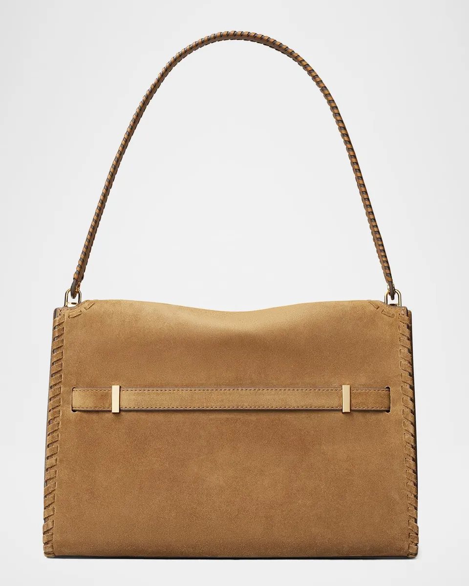 Tory Burch Lee Radziwill Large Suede Shoulder Bag | Thumbnail 3 Tory Burch Lee Radziwill Large Suede Shoulder Bag | Thumbnail 3
