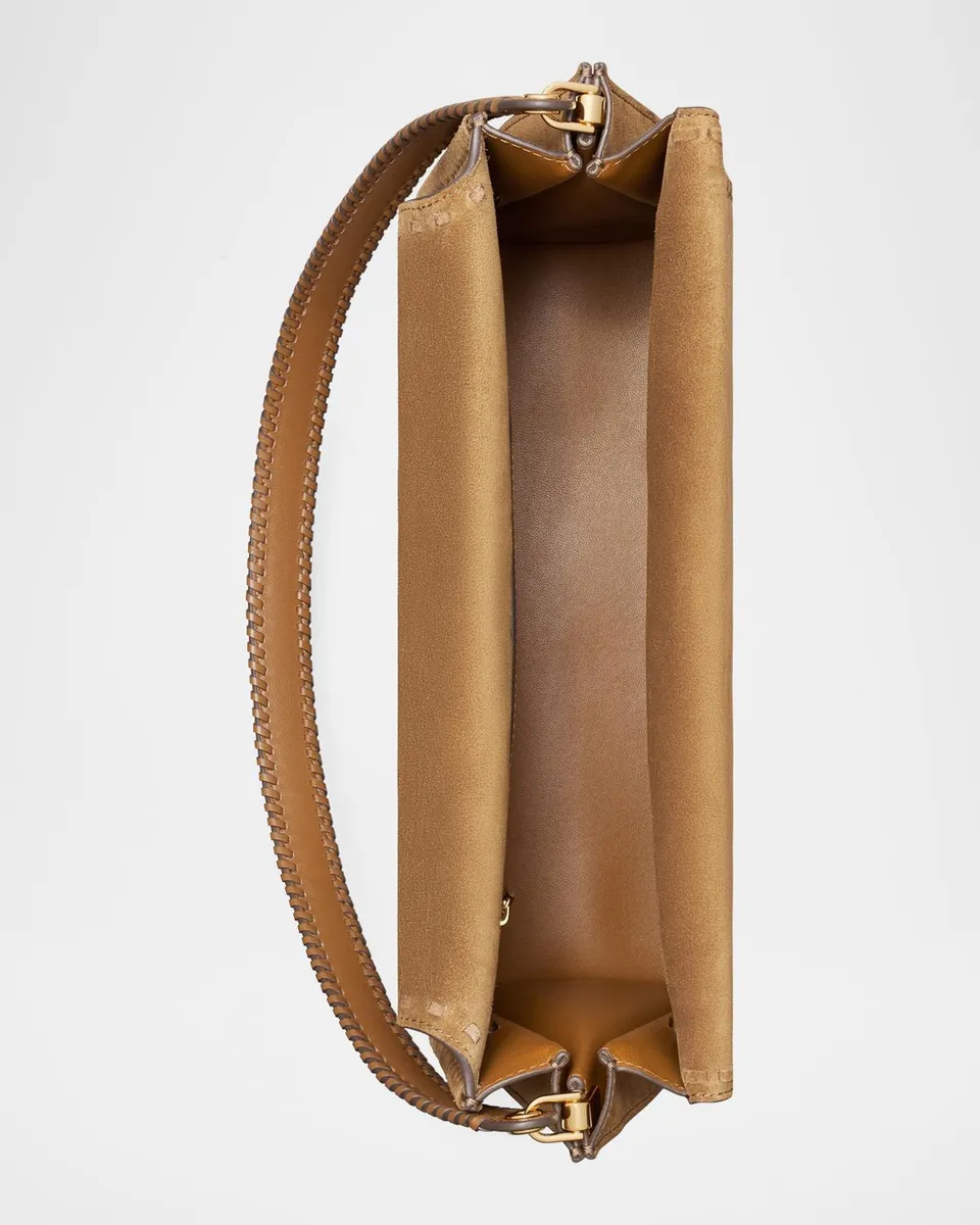 Tory Burch Lee Radziwill Large Suede Shoulder Bag | Thumbnail 4 Tory Burch Lee Radziwill Large Suede Shoulder Bag | Thumbnail 4
