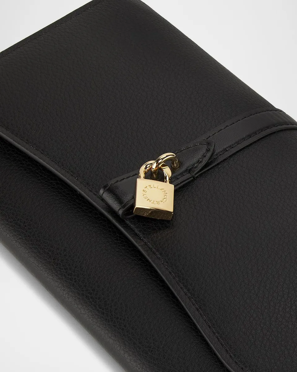 Stella McCartney Stella Ryder Embossed Grainy Eco Vegan Leather Wallet with Strap | Thumbnail 7 Stella McCartney Stella Ryder Embossed Grainy Eco Vegan Leather Wallet with Strap | Thumbnail 7