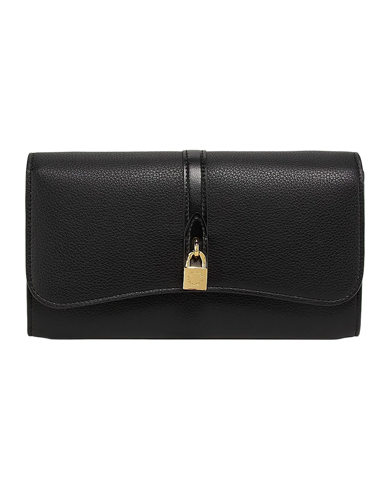 Stella McCartney Stella Ryder Embossed Grainy Eco Vegan Leather Wallet with Strap