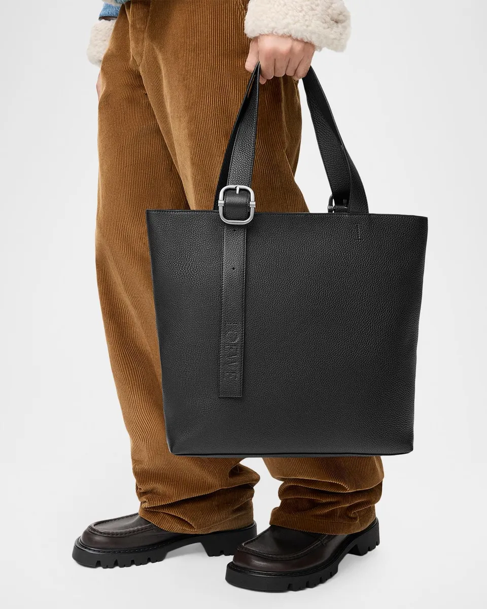 Loewe Men's Loop Zipped Leather Tote Bag | Thumbnail 2