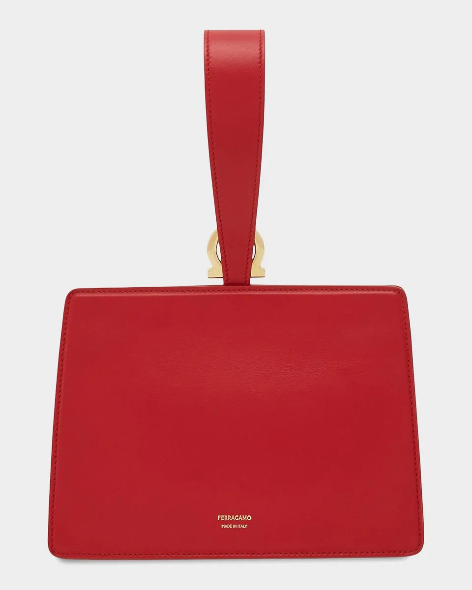 Ferragamo Mini Gancini Leather Wristlet Clutch | Thumbnail 2 Ferragamo Mini Gancini Leather Wristlet Clutch | Thumbnail 2
