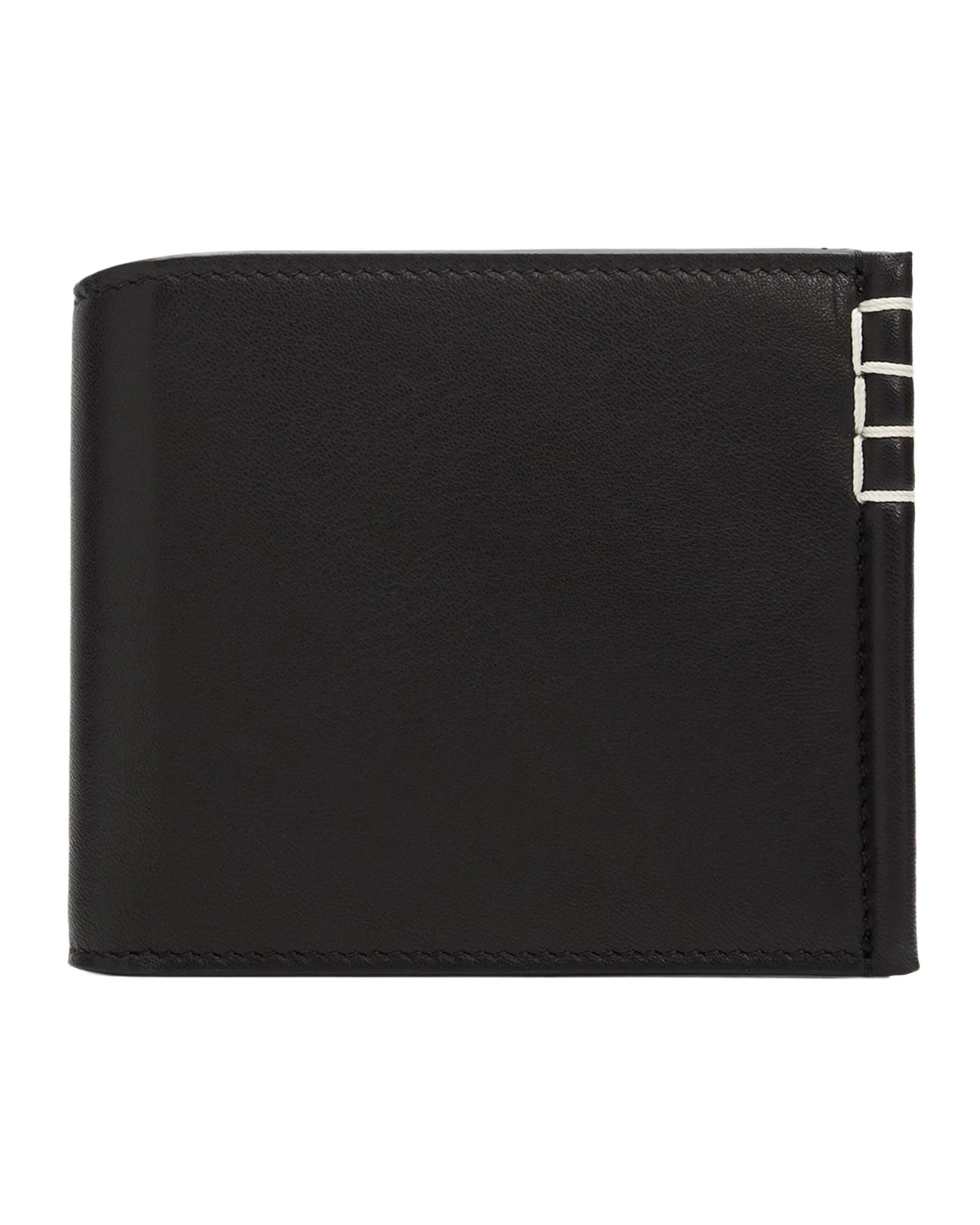 JW Anderson Men's Loafers Box-Stitched Leather Bifold Wallet