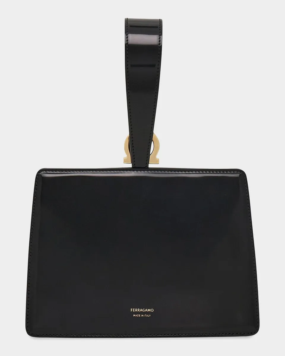 Ferragamo Mini Gancini Leather Wristlet Clutch | Thumbnail 3