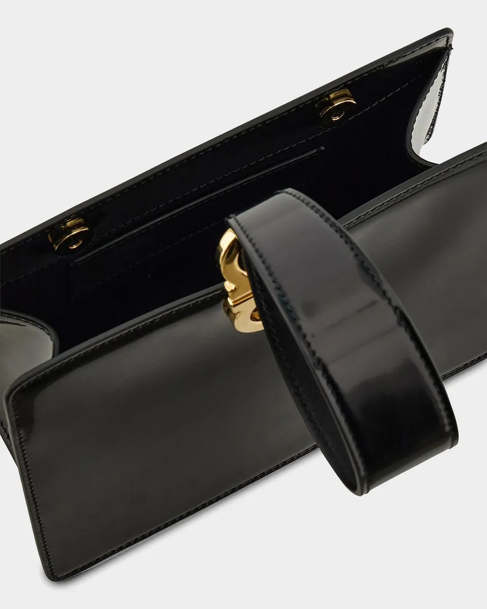 Ferragamo Mini Gancini Leather Wristlet Clutch | Thumbnail 4