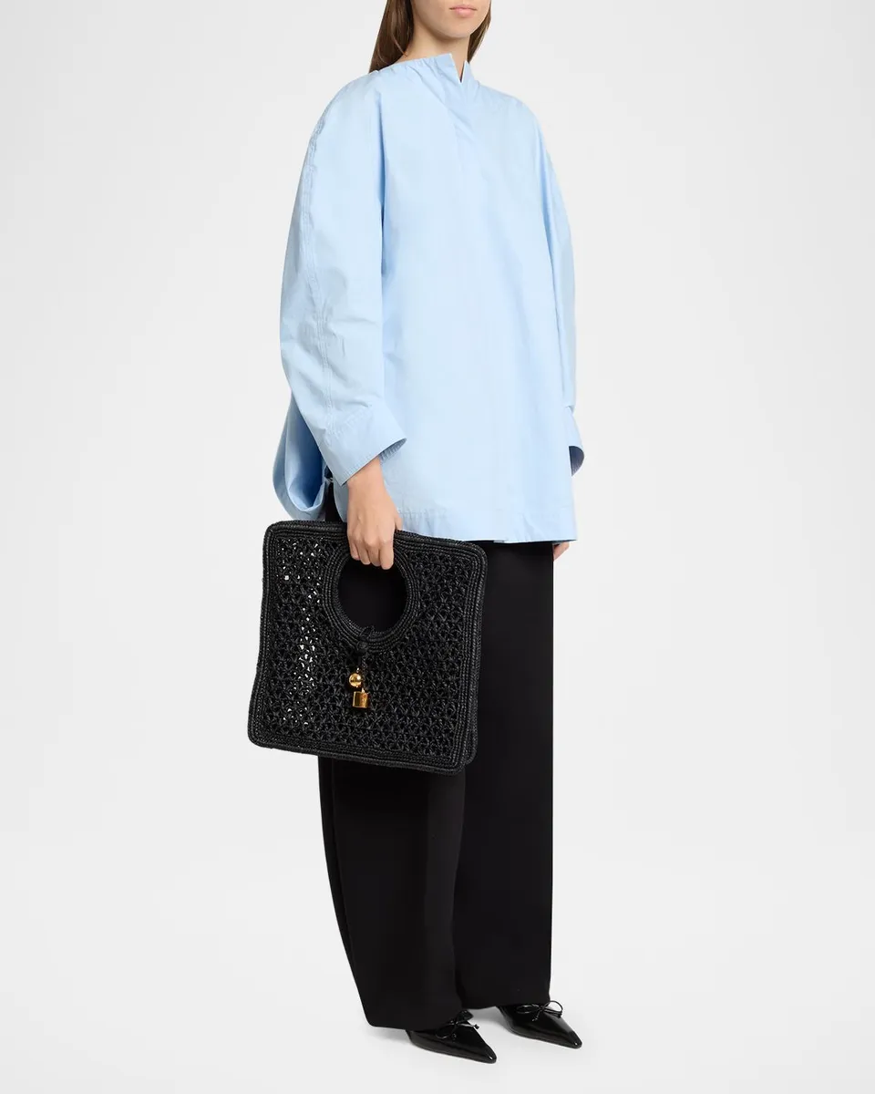 Jacquemus Le Petit Carre Raffia Top-Handle Bag | Thumbnail 5