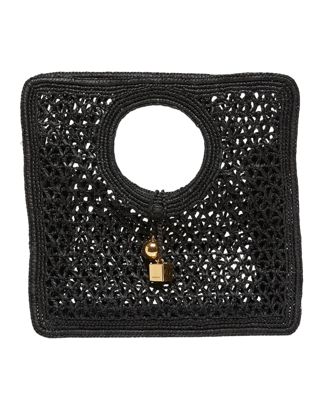 Jacquemus Le Petit Carre Raffia Top-Handle Bag
