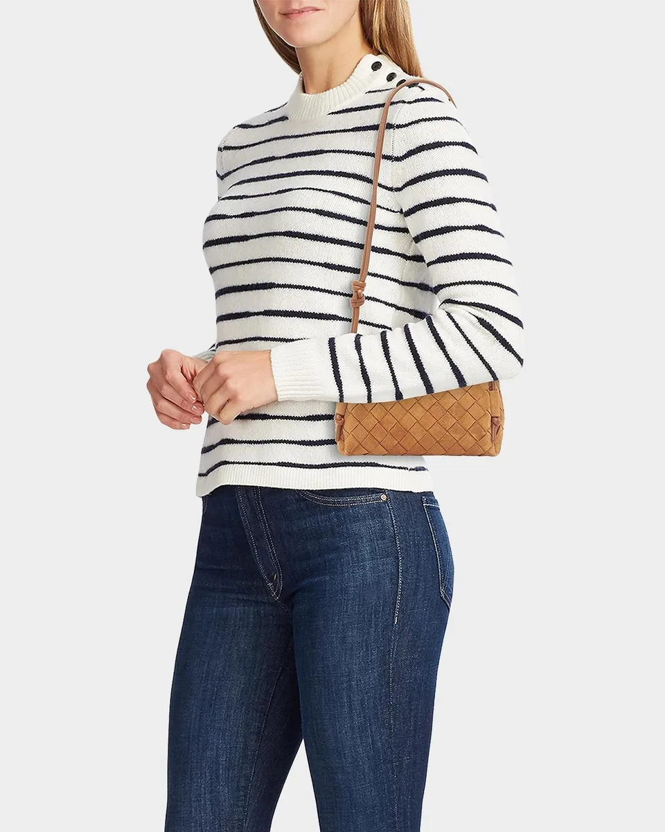 Bottega Veneta Concert Pouch Intrecciato Suede Crossbody Bag | Thumbnail 2