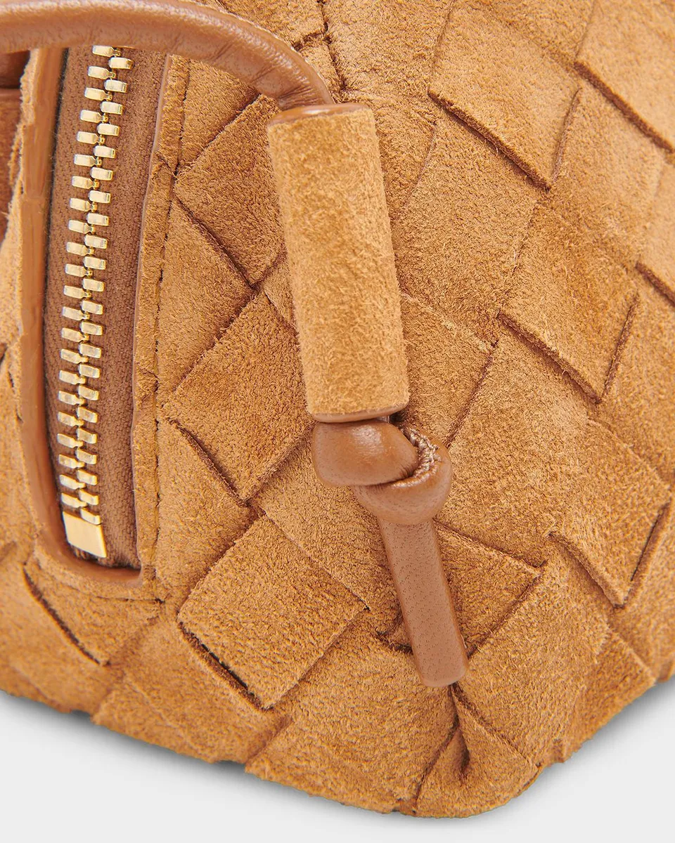Bottega Veneta Concert Pouch Intrecciato Suede Crossbody Bag | Thumbnail 5