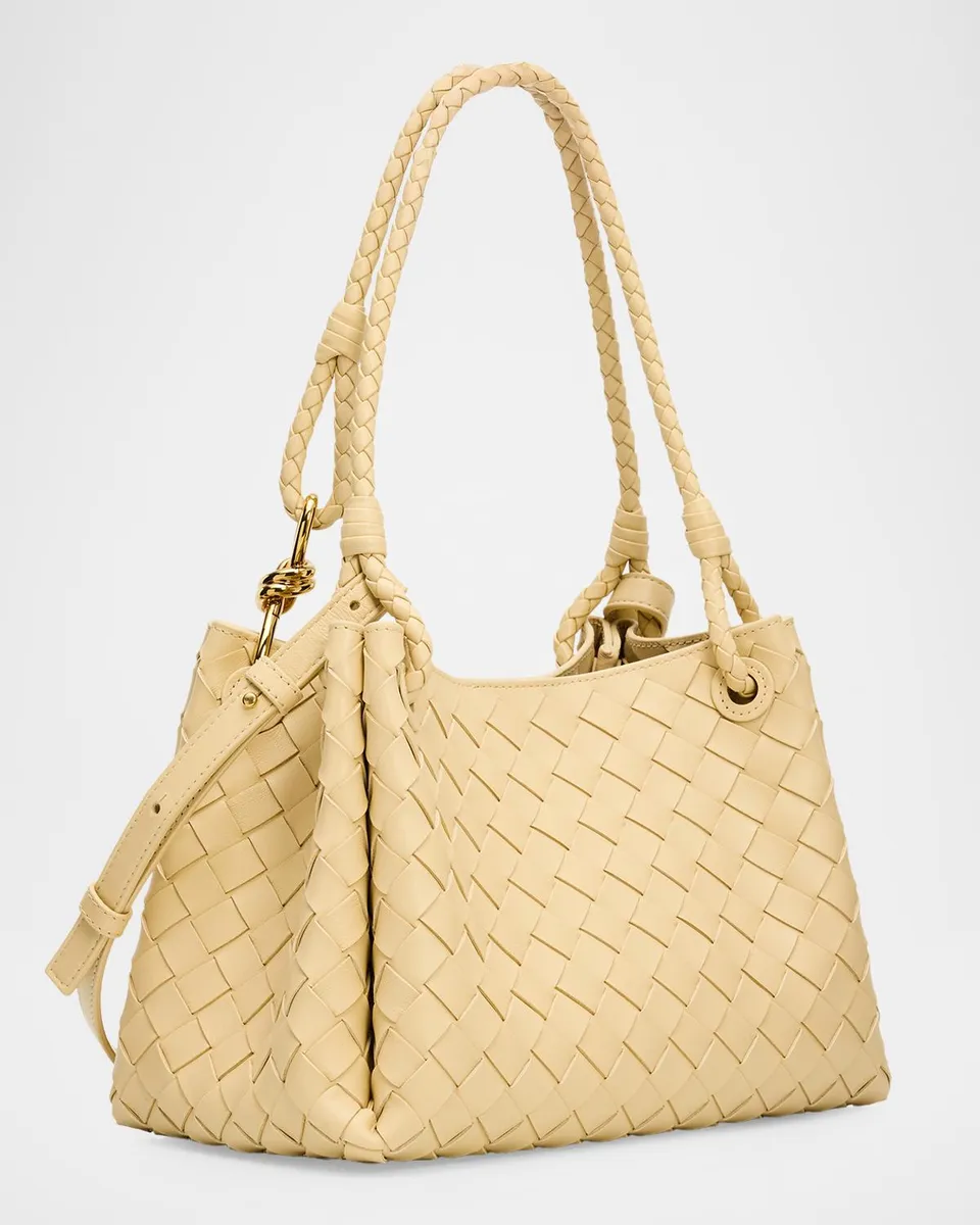 Bottega Veneta Parachute Medium Nappa Leather Shoulder Bag | Thumbnail 3 Bottega Veneta Parachute Medium Nappa Leather Shoulder Bag | Thumbnail 3