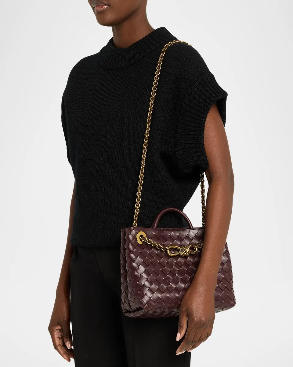 Bottega Veneta Small Andiamo Shoulder Bag with Chain Strap | Thumbnail 2 Bottega Veneta Small Andiamo Shoulder Bag with Chain Strap | Thumbnail 2