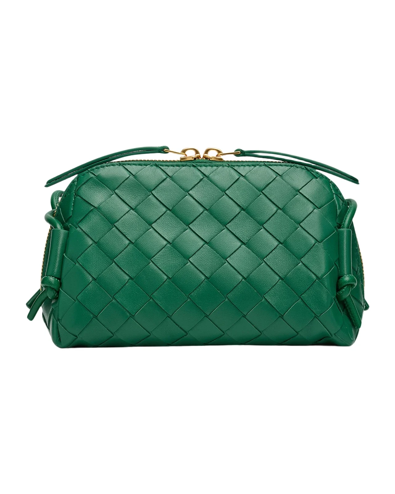 Bottega Veneta Zip Leather Pouch Shoulder Bag