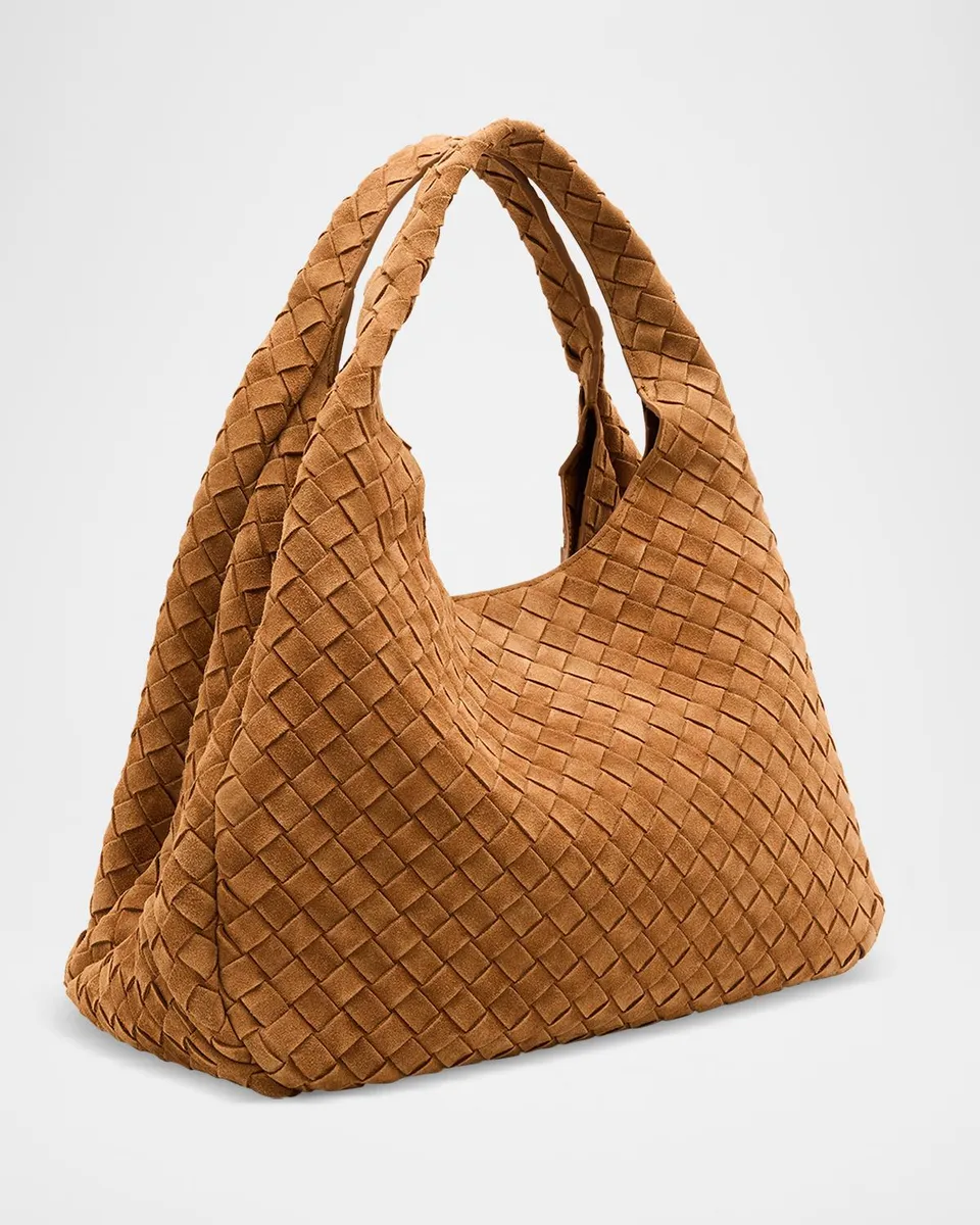 Bottega Veneta Campana Large Suede Shoulder Bag | Thumbnail 3 Bottega Veneta Campana Large Suede Shoulder Bag | Thumbnail 3