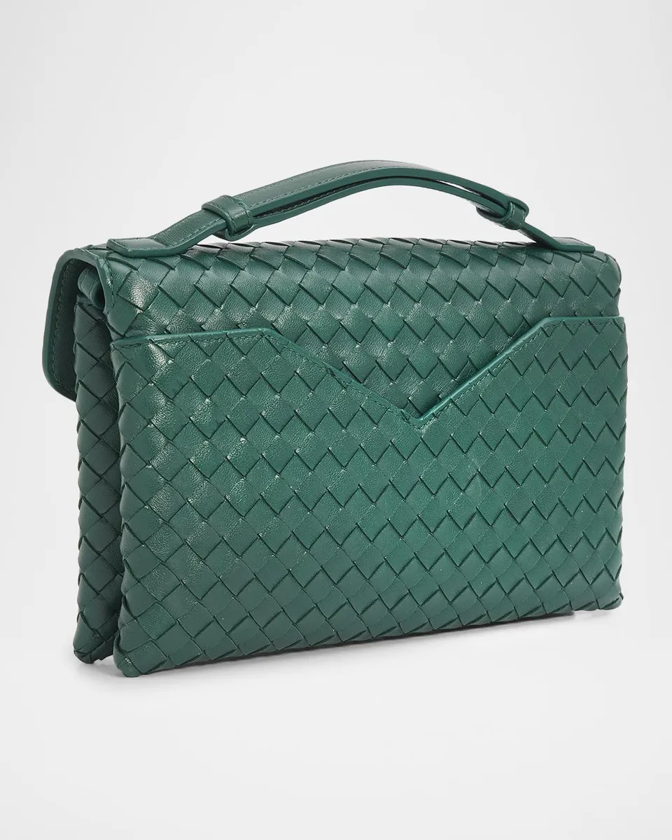 Bottega Veneta Knot Lock Leather Top-Handle Bag | Thumbnail 3 Bottega Veneta Knot Lock Leather Top-Handle Bag | Thumbnail 3