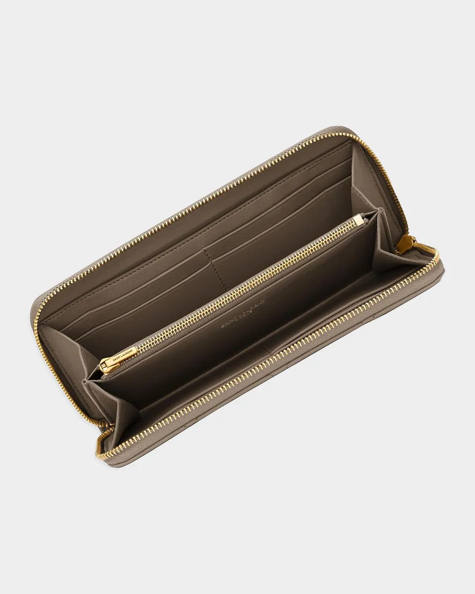 Saint Laurent Cassandre Bijou Leather Zip Wallet | Thumbnail 2 Saint Laurent Cassandre Bijou Leather Zip Wallet | Thumbnail 2
