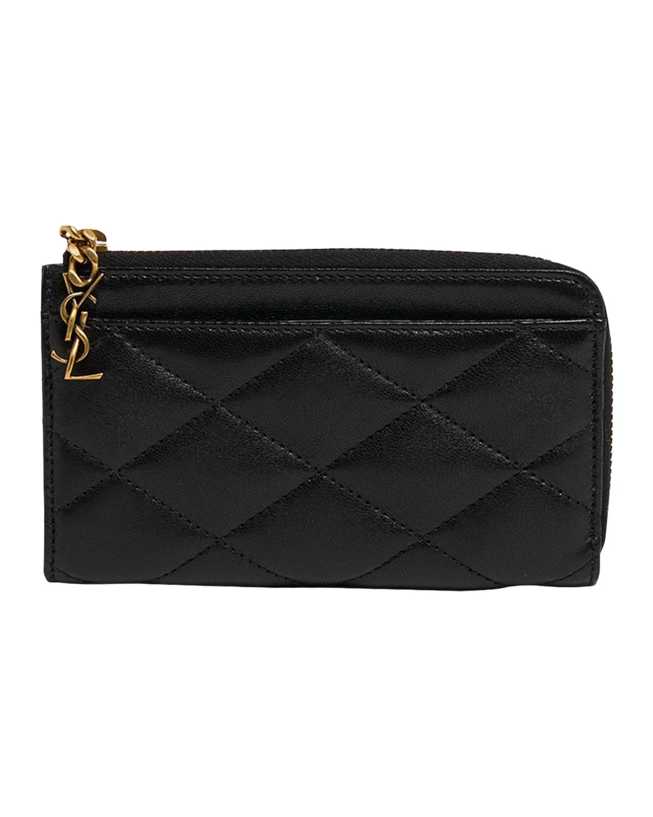 Saint Laurent YSL Quilted Leather Wallet
