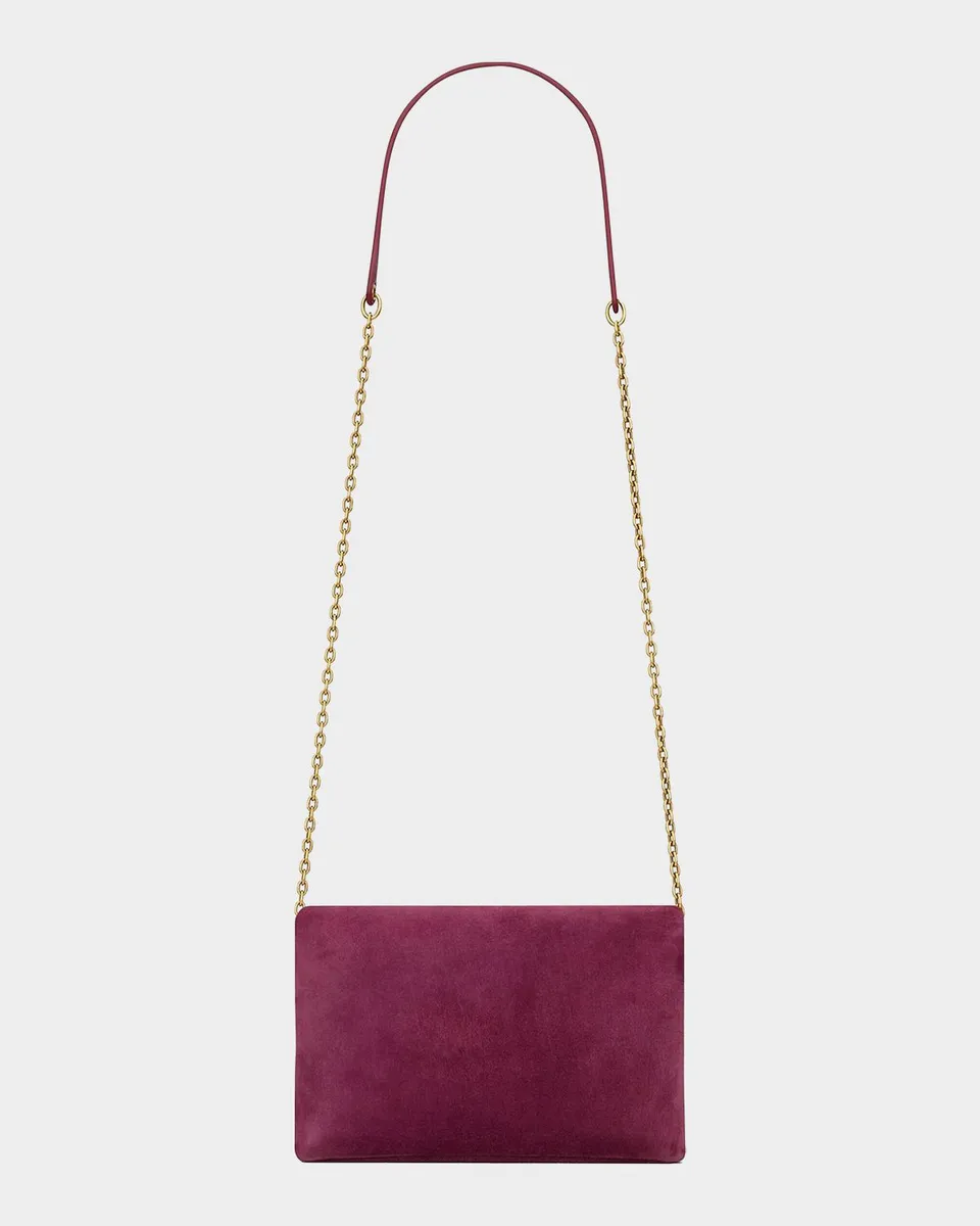 Saint Laurent Cassandre Large Suede Envelope Clutch Bag | Thumbnail 2 Saint Laurent Cassandre Large Suede Envelope Clutch Bag | Thumbnail 2