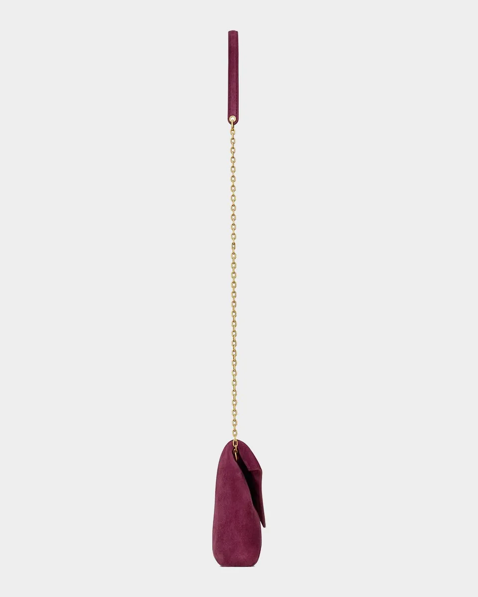 Saint Laurent Cassandre Large Suede Envelope Clutch Bag | Thumbnail 4 Saint Laurent Cassandre Large Suede Envelope Clutch Bag | Thumbnail 4