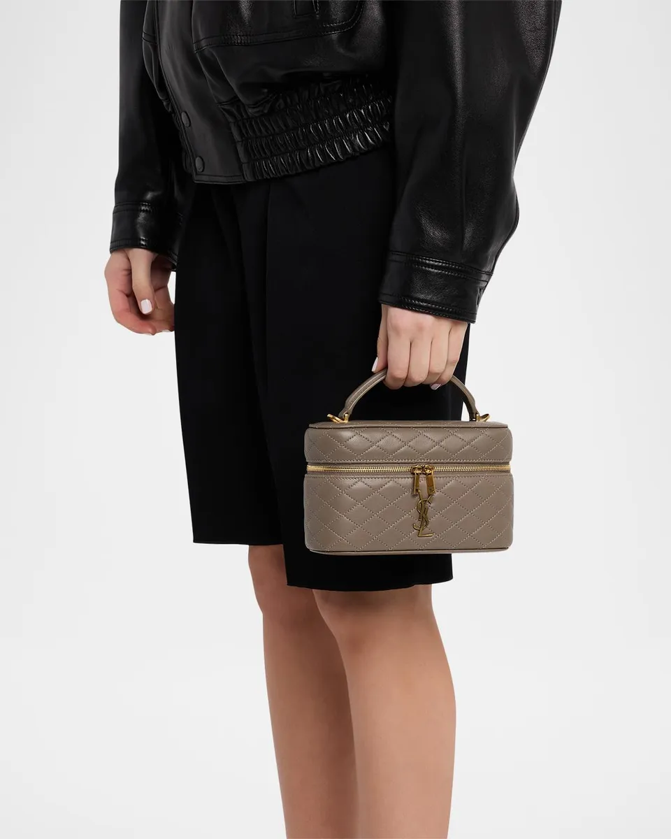 Saint Laurent Gaby Vanity Quilted Leather Bag | Thumbnail 2 Saint Laurent Gaby Vanity Quilted Leather Bag | Thumbnail 2