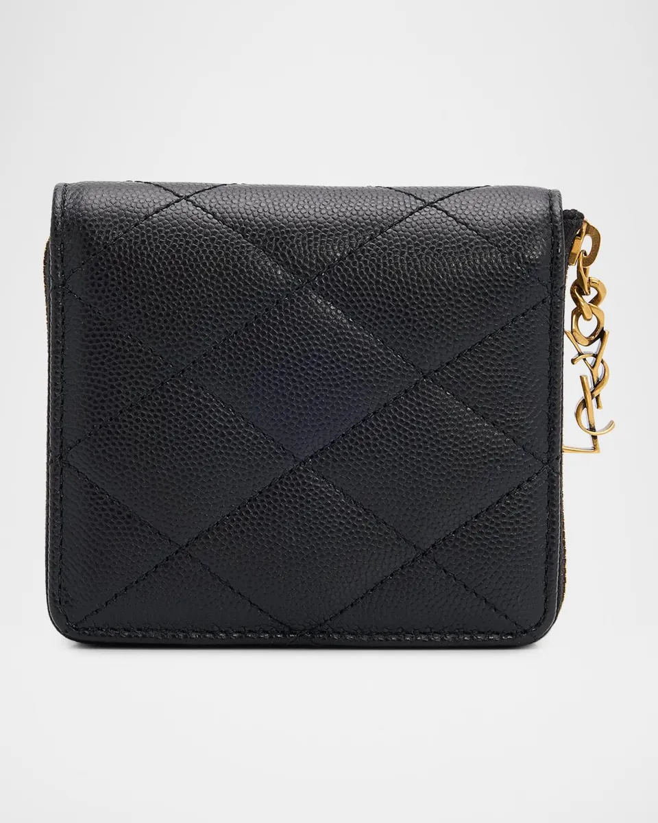Saint Laurent Cassandre YSL Quilted Leather Wallet | Thumbnail 4 Saint Laurent Cassandre YSL Quilted Leather Wallet | Thumbnail 4