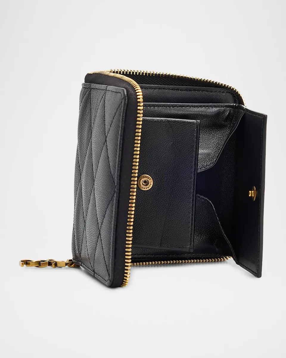 Saint Laurent Cassandre YSL Quilted Leather Wallet | Thumbnail 5 Saint Laurent Cassandre YSL Quilted Leather Wallet | Thumbnail 5