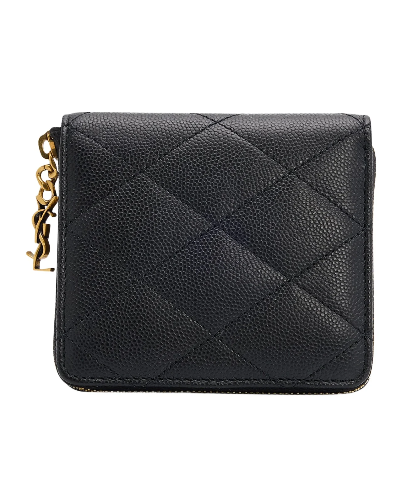 Saint Laurent Cassandre YSL Quilted Leather Wallet