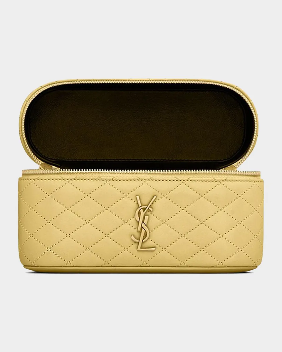 Saint Laurent Gaby Vanity Quilted Leather Bag | Thumbnail 3 Saint Laurent Gaby Vanity Quilted Leather Bag | Thumbnail 3