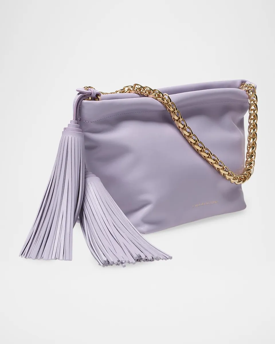Carolina Herrera Pia Tassel-Embellished Leather Clutch Bag | Thumbnail 2 Carolina Herrera Pia Tassel-Embellished Leather Clutch Bag | Thumbnail 2