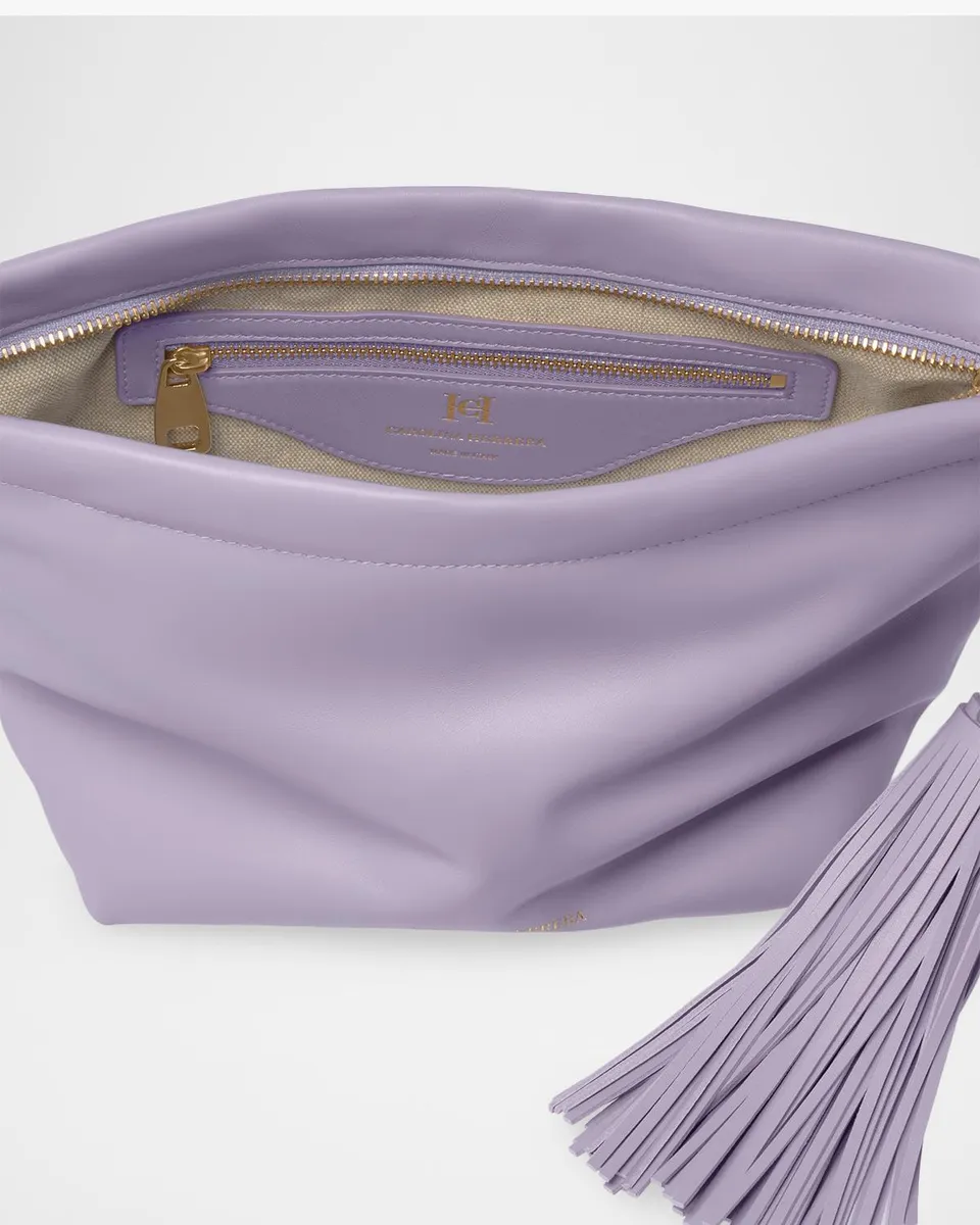 Carolina Herrera Pia Tassel-Embellished Leather Clutch Bag | Thumbnail 3 Carolina Herrera Pia Tassel-Embellished Leather Clutch Bag | Thumbnail 3