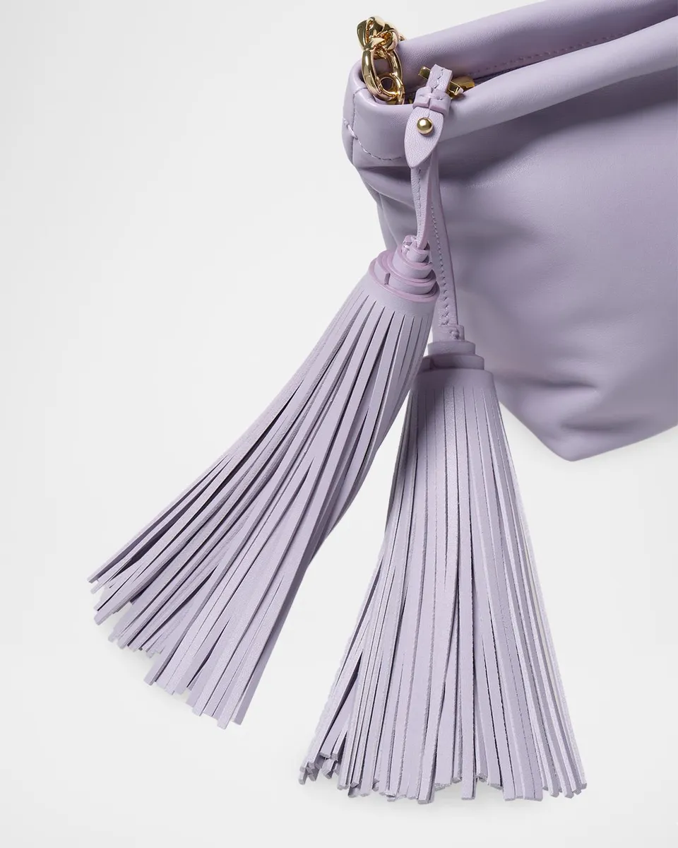 Carolina Herrera Pia Tassel-Embellished Leather Clutch Bag | Thumbnail 4 Carolina Herrera Pia Tassel-Embellished Leather Clutch Bag | Thumbnail 4