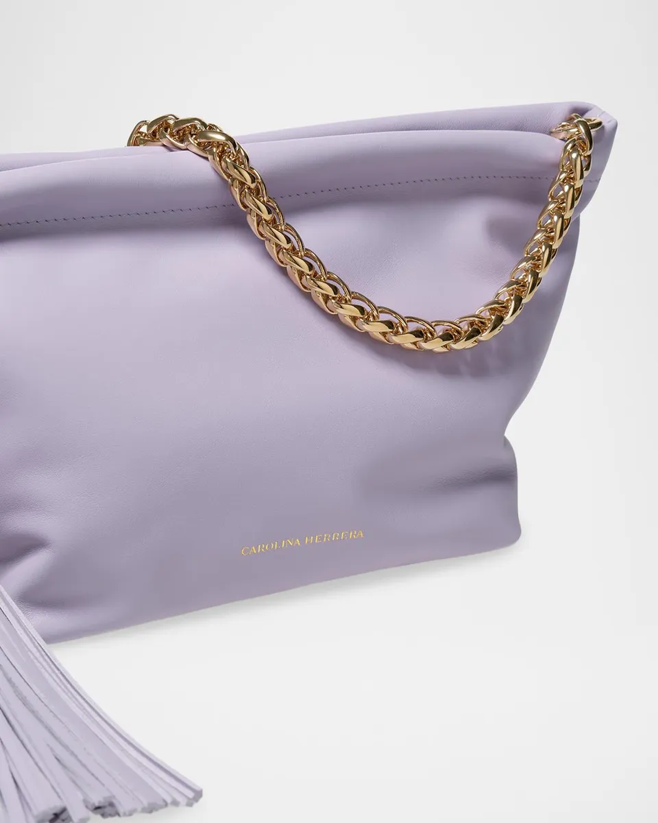 Carolina Herrera Pia Tassel-Embellished Leather Clutch Bag | Thumbnail 5 Carolina Herrera Pia Tassel-Embellished Leather Clutch Bag | Thumbnail 5