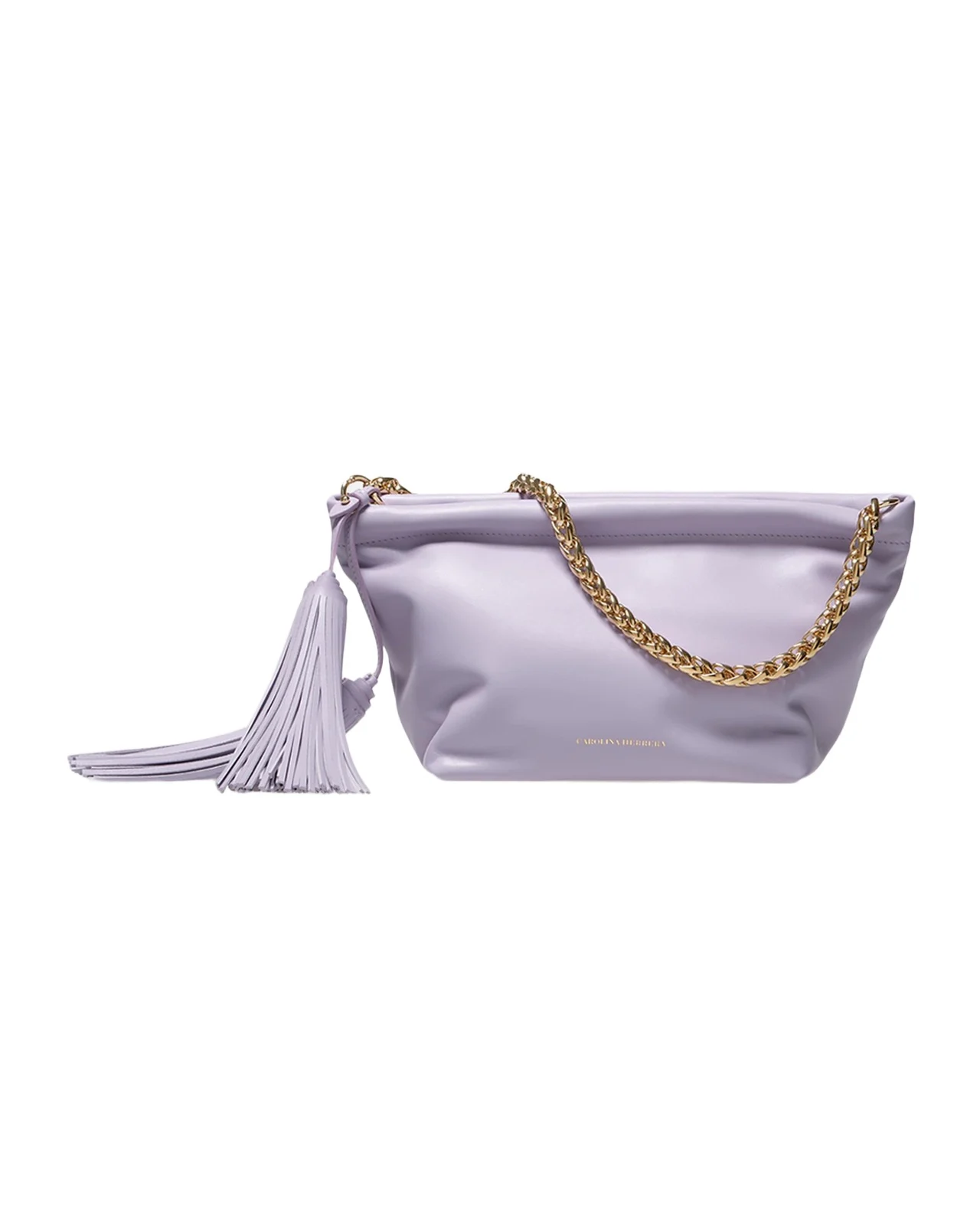 Carolina Herrera Pia Tassel-Embellished Leather Clutch Bag