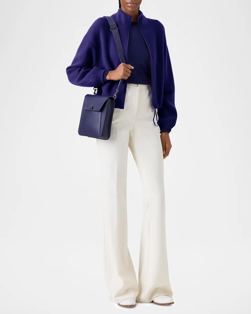 Akris Anouk Small Leather Messenger Bag | Thumbnail 4 Akris Anouk Small Leather Messenger Bag | Thumbnail 4