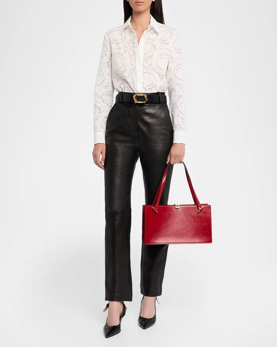 Versace Severine Medium Leather Tote Bag | Thumbnail 2