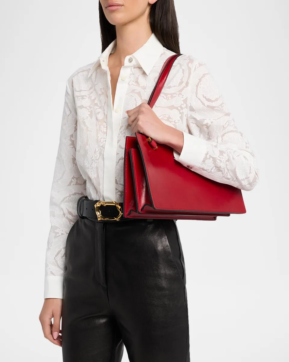 Versace Severine Medium Leather Tote Bag | Thumbnail 5