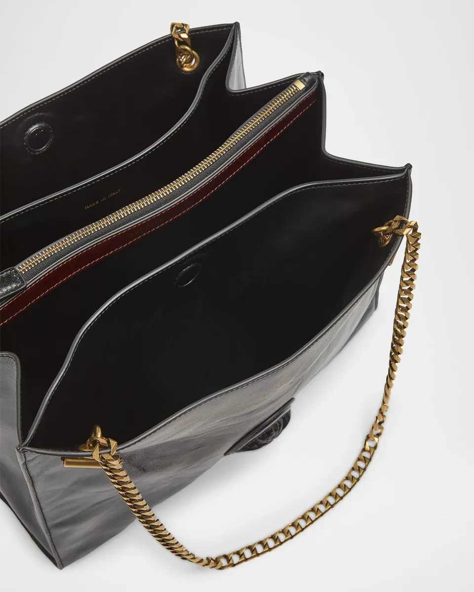Versace Cabine Medusa Leather Shoulder Bag | Thumbnail 4 Versace Cabine Medusa Leather Shoulder Bag | Thumbnail 4