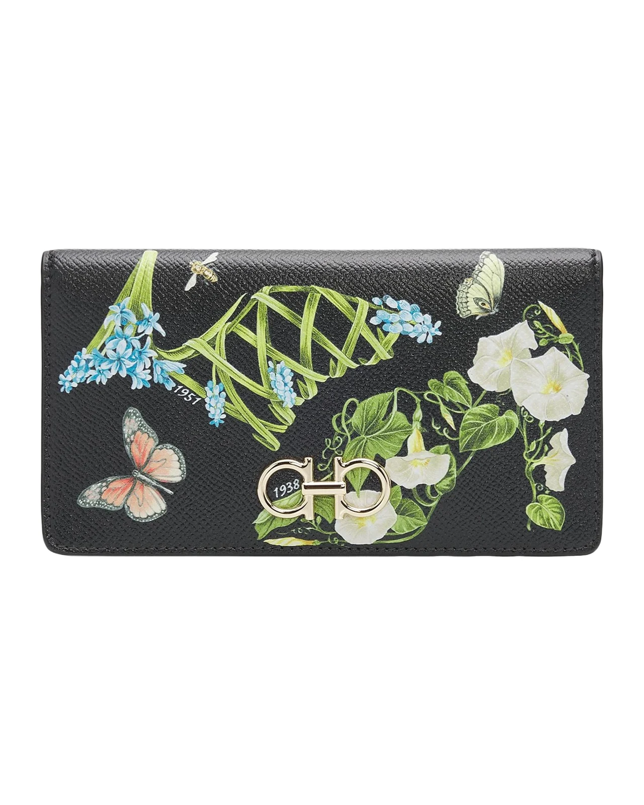 Eden Shoe-Print Gancini Leather Wallet Eden Shoe-Print Gancini Leather Wallet