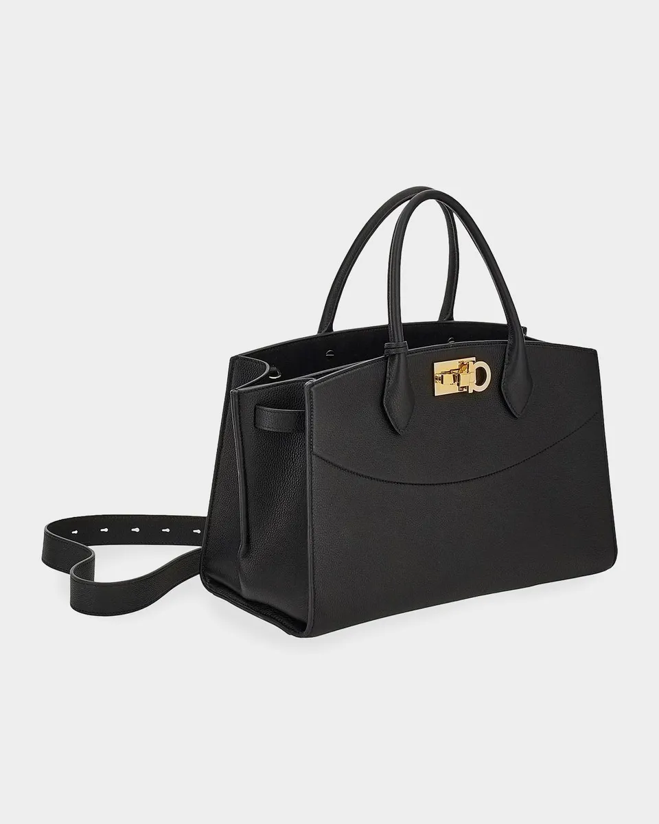 Ferragamo New Studio Medium Leather Top Handle Bag | Thumbnail 7 Ferragamo New Studio Medium Leather Top Handle Bag | Thumbnail 7