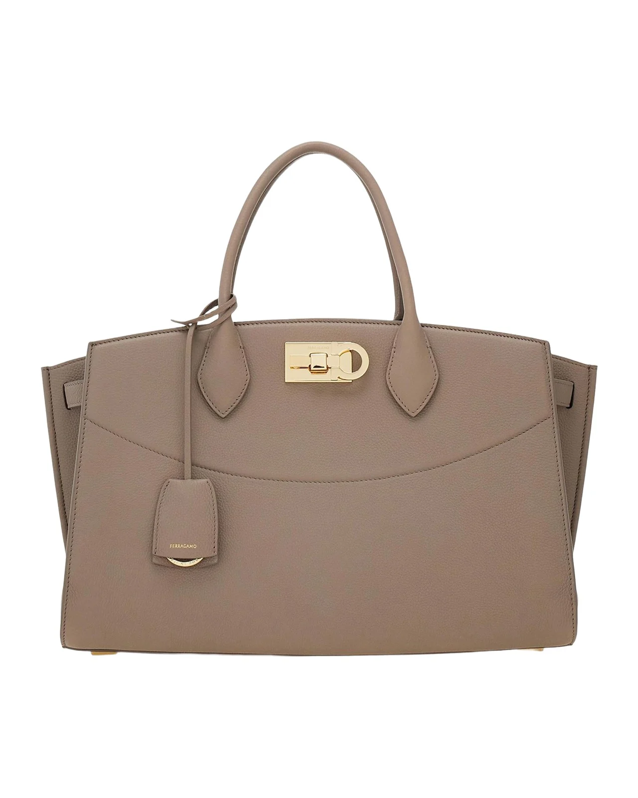 New Studio Soft Large Leather Top Handle Bag