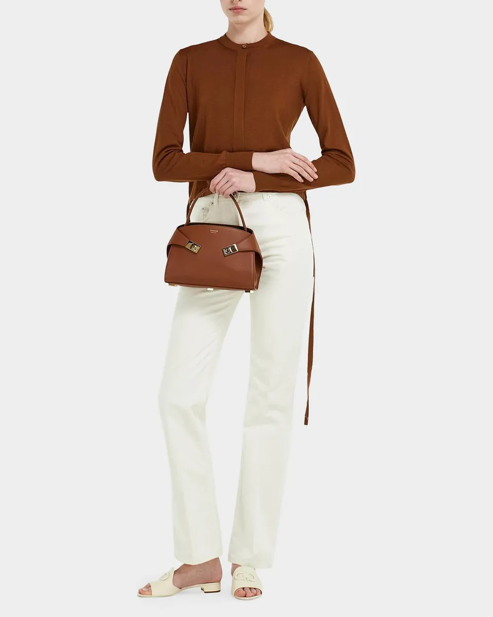 Ferragamo Hug Extra-Small Leather Shoulder Bag | Thumbnail 2 Ferragamo Hug Extra-Small Leather Shoulder Bag | Thumbnail 2