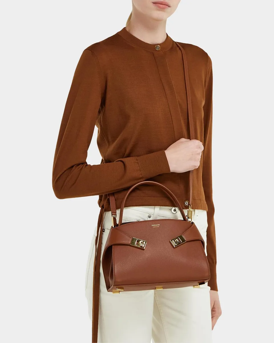 Ferragamo Hug Extra-Small Leather Shoulder Bag | Thumbnail 5 Ferragamo Hug Extra-Small Leather Shoulder Bag | Thumbnail 5